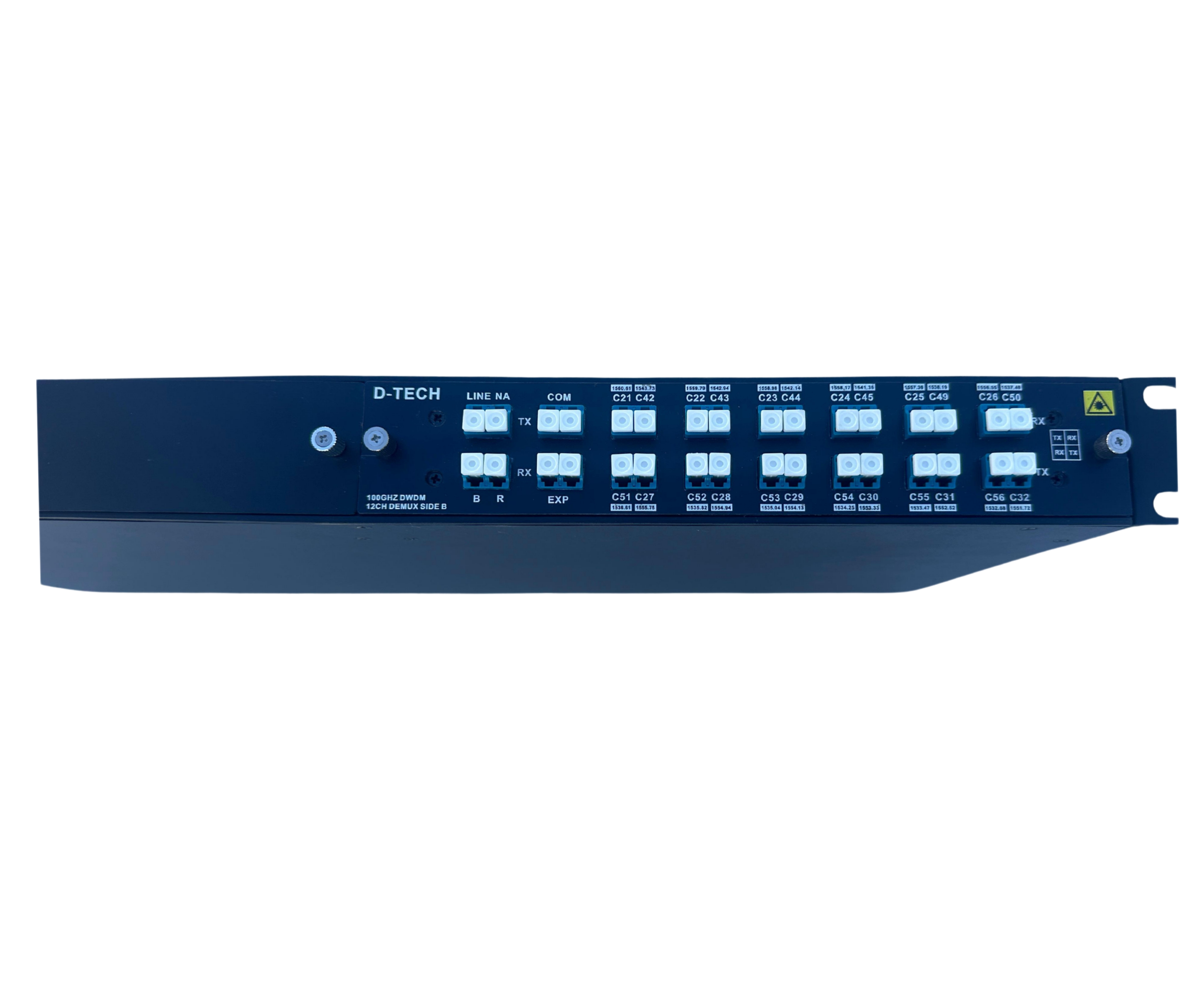 DWDM MUX AND DEMUX (Red 21-32) & (Blue 42-45/49-56)1U RACK WITH 1 LGX BOX 12CH BIDI SINGLE FIBER (SIDE B) 41